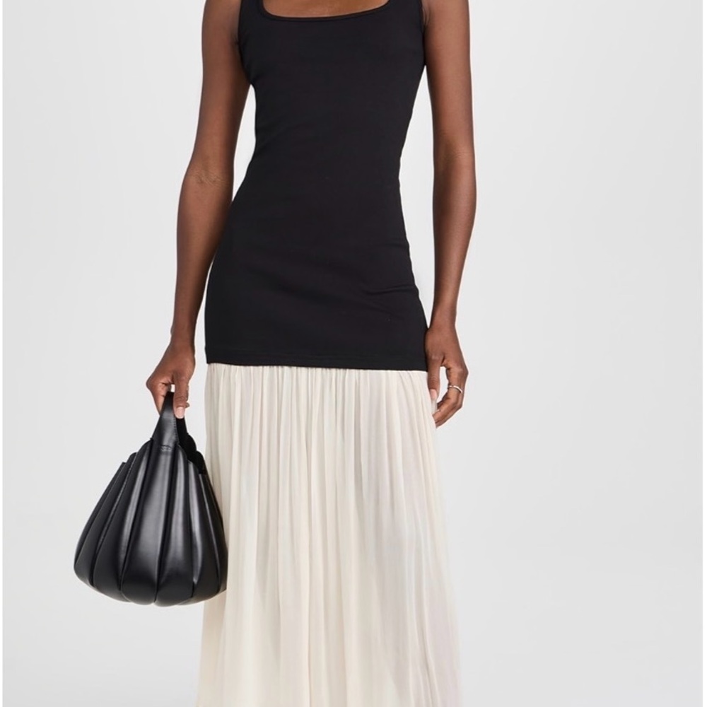 Pixie Market Gia Chiffon Hem Tank Maxi Dress